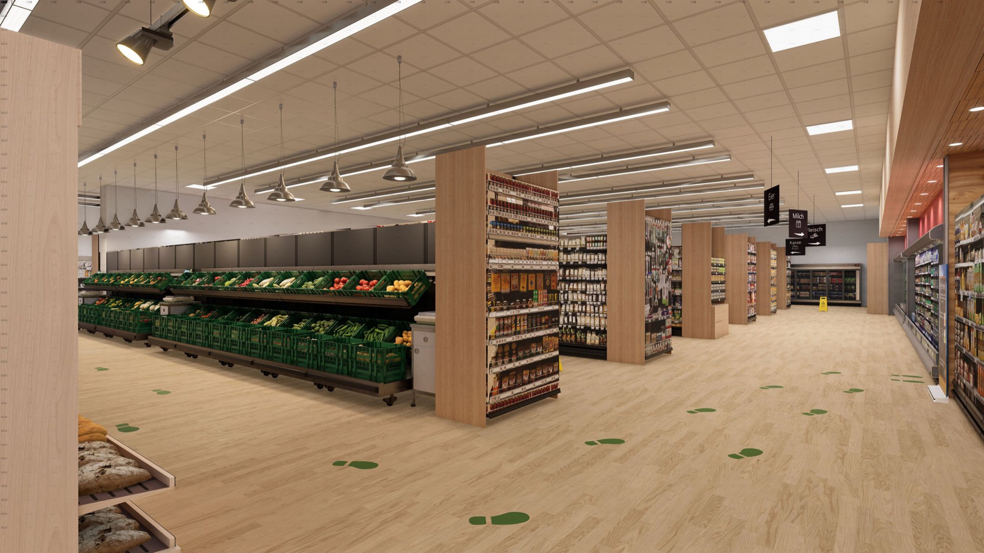 The virtual supermarket - was based on a real supermarket.